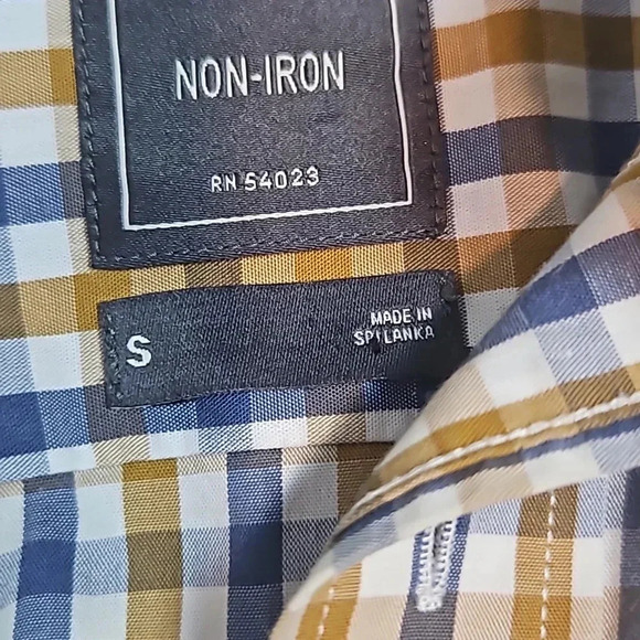 Gap Non-Iron Slim Fit White Business Shirt S - Wrinkle Free Office - Picture 8 of 11